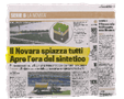 “El Novara desplaza a todos. Abre la era del sintético.” – La gazzetta dello sport – 04/08/2010